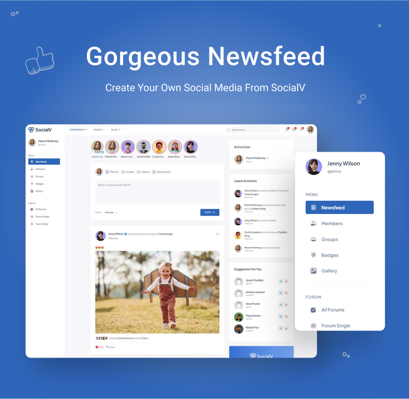 Social Network Community BuddyPress Theme | SocialV | Iqonic Design