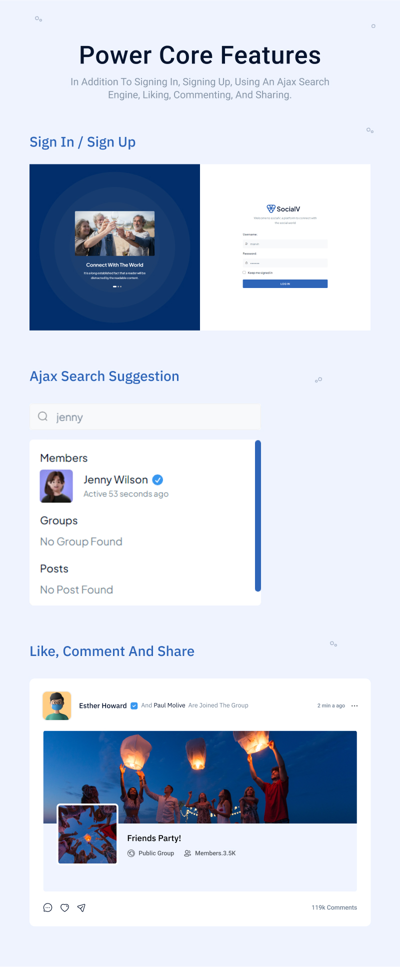 Social Network Community BuddyPress Theme | SocialV | Iqonic Design