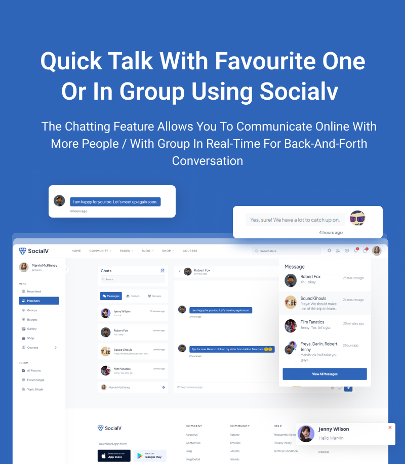 Social Network Community BuddyPress Theme | SocialV | Iqonic Design