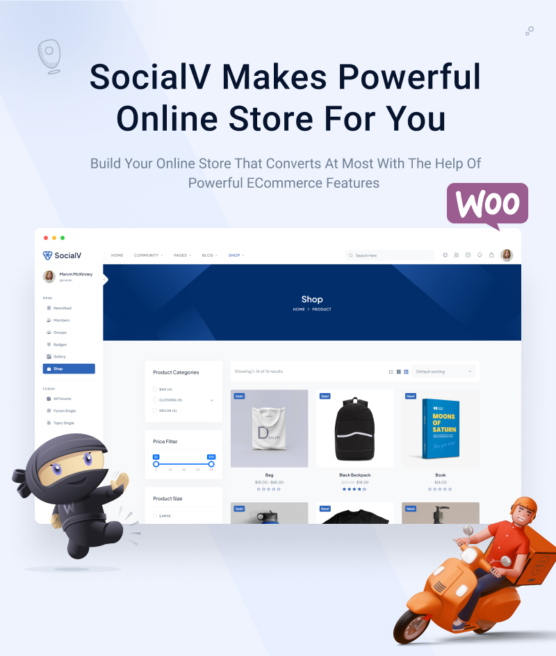 Social Network Community BuddyPress Theme | SocialV | Iqonic Design